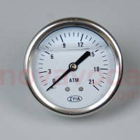 Манометр 0-300 63mm, 21bar, 1/4" (панельний)