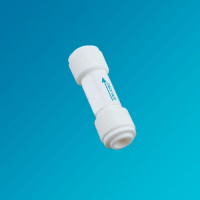 Зворотний клапан для систем зворотного осмосу прямий WB-CV3344-Q 1/4"-1/4" (тр-тр), Нова Вода